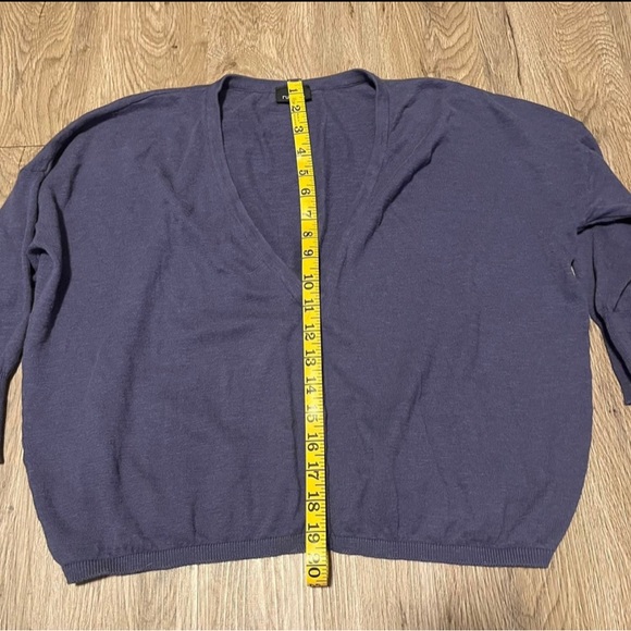 Rue21 Blueberry Lightweight Cropped Button Up Cardigan Sweater - Picture 9 of 10